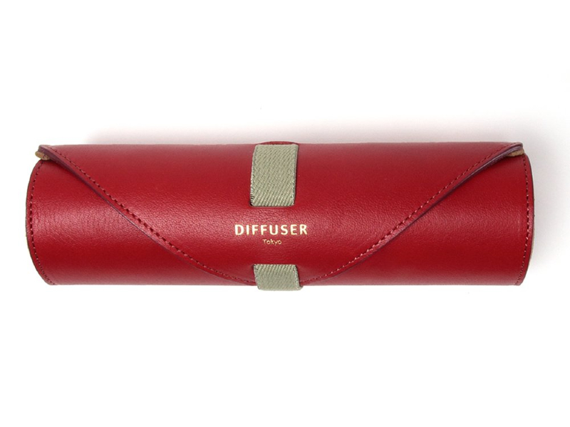 Diffuser Tokyo Oil Leather Roll Eyewear Case