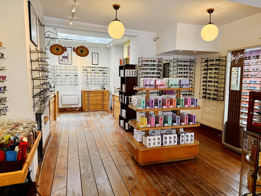 Interesting eye-wear shop display